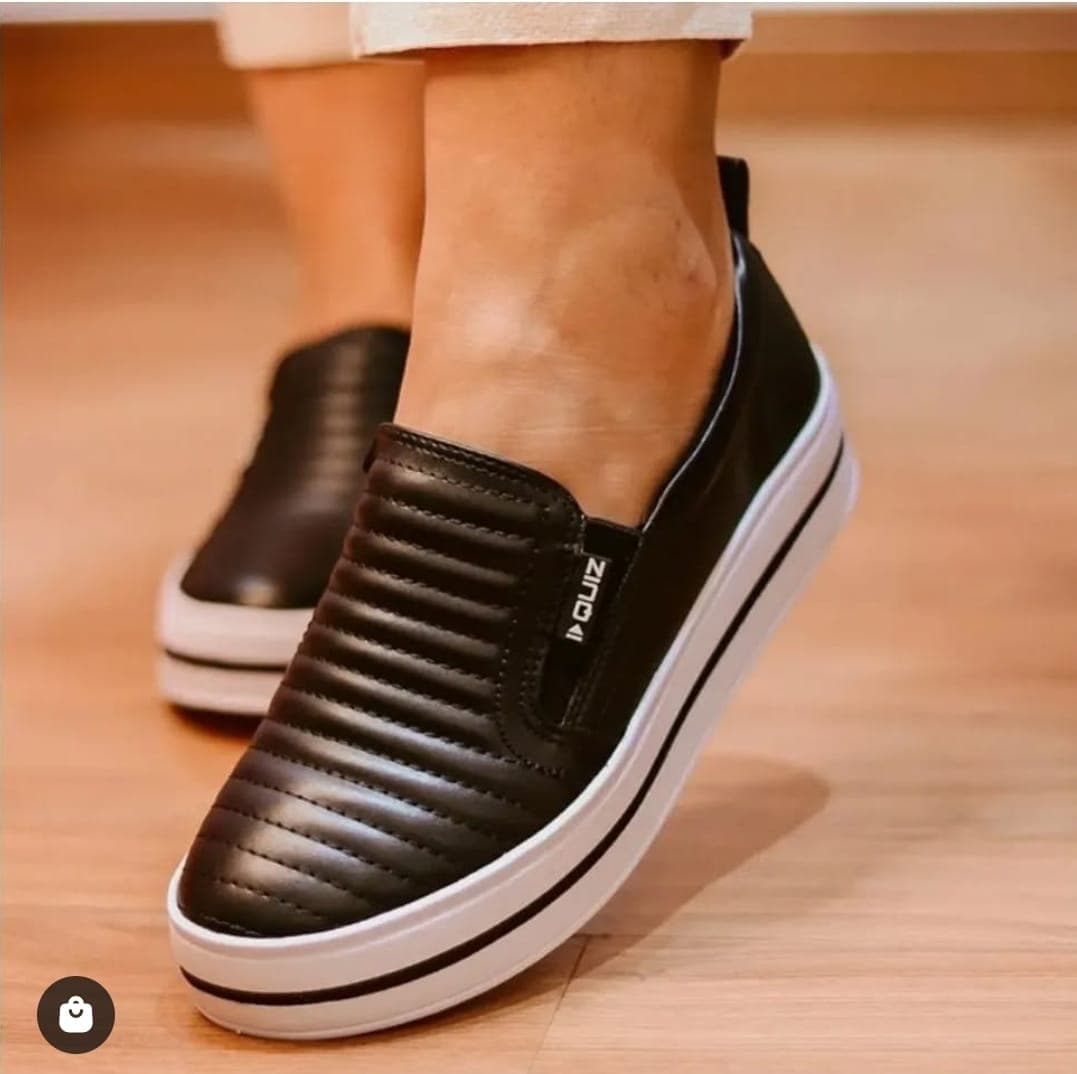 Tênis Casual Calce Fácil Dia Dia Trabalho Lazer Quiz Confortável